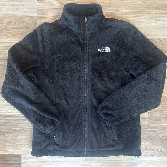 The North Face Osito Fleece Jacket Full Zip Black Soft Cozy Women's Medium - Picture 1 of 5